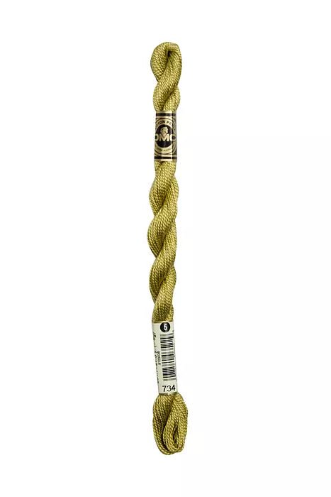 DMC - Perle #08 - 0734 - Light Olive Green