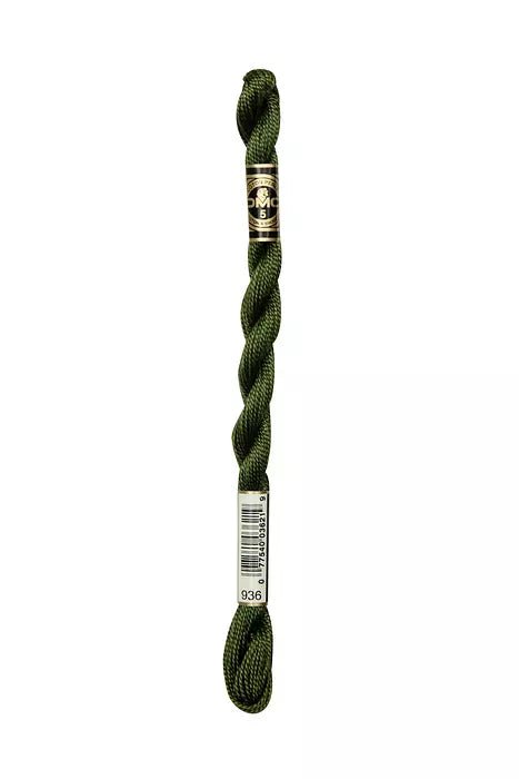 DMC - Perle #08 - 0936 - Very Dark Avocado Green