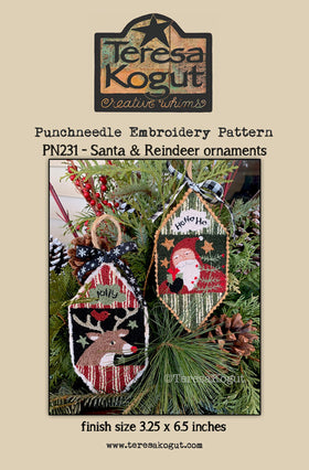 TKCW - Santa & Reindeer Ornaments