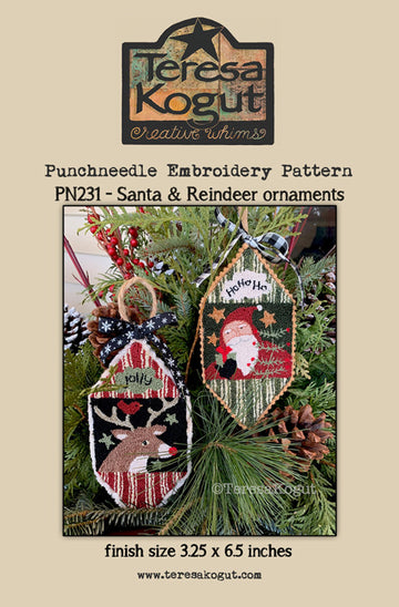TKCW - PN-231 - Santa & Reindeer Ornaments