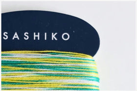 ORIM - Daruma - Sashiko Cotton Thread 20/4 - 0402 - Green White Yellow