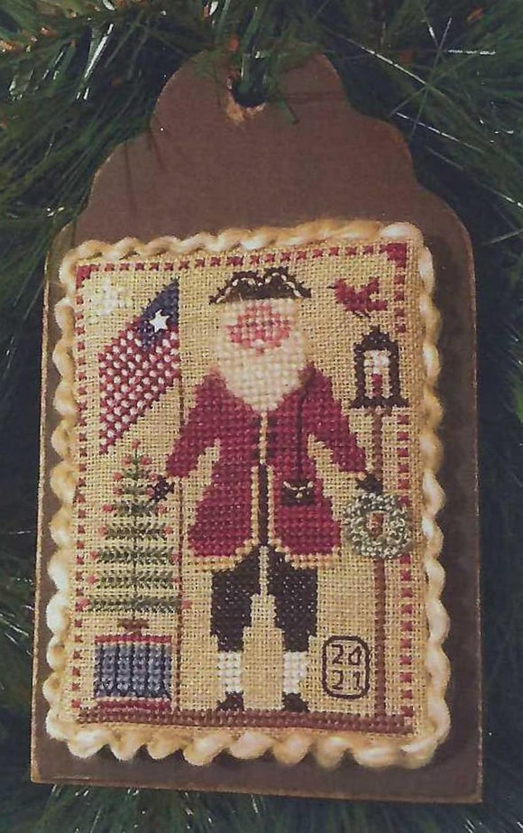 HMSP - XM-021 - Santa Ornament - Flag Waving Santa