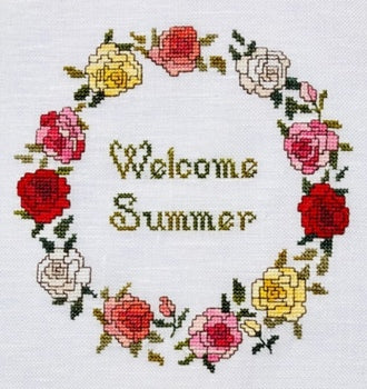 FO - Summer Rose Wreath