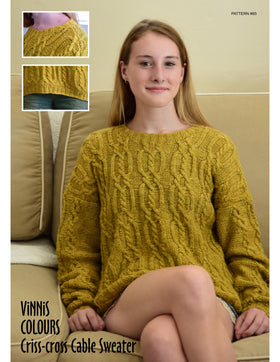 VCPK - P065 - Criss Cross Cable Sweater