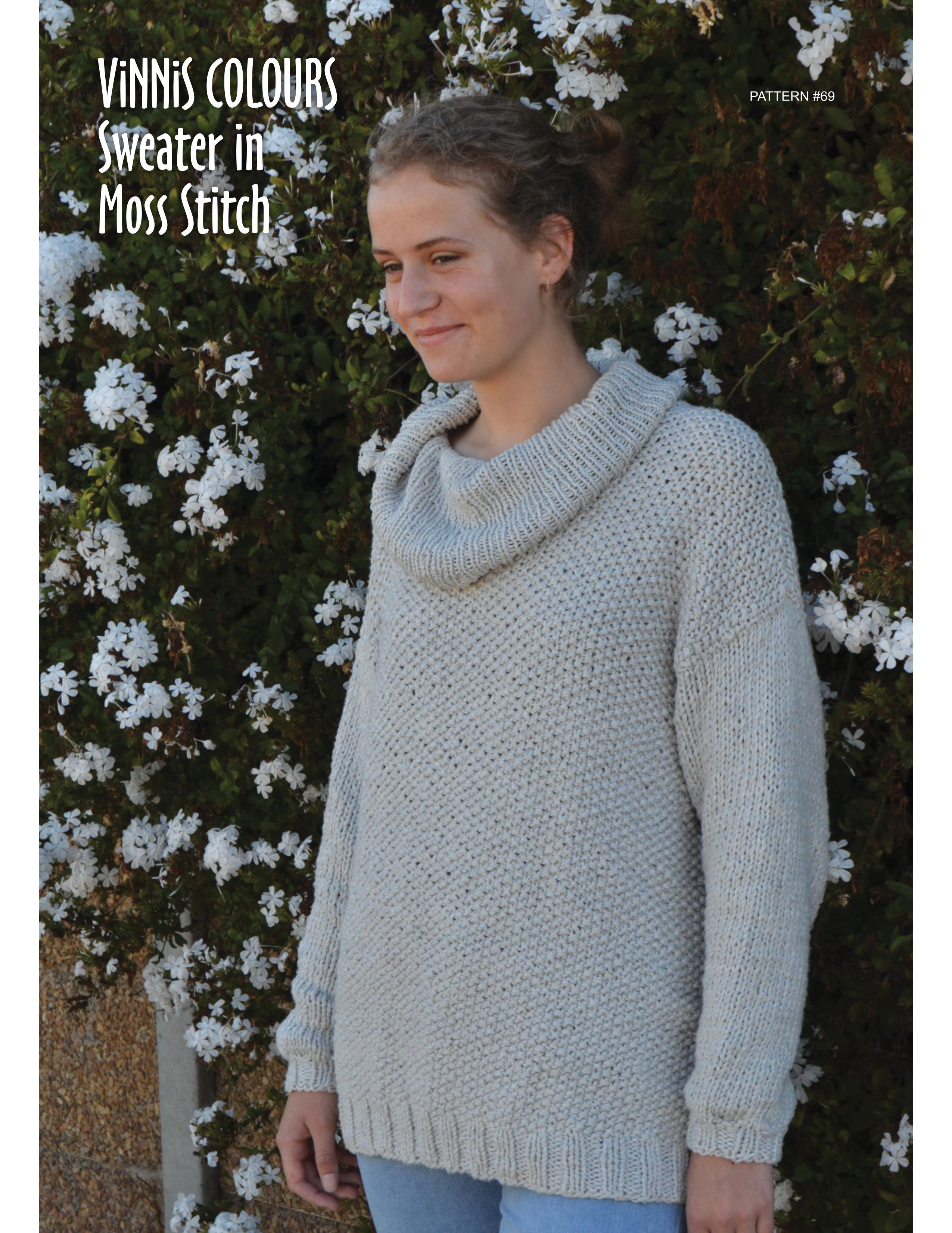 VCPK - P069 - Sweater in Moss Stitch