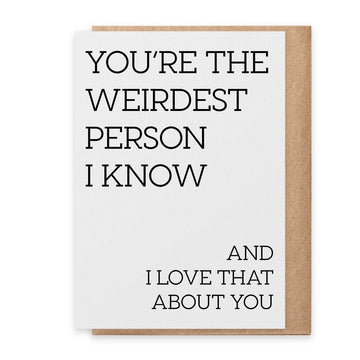 PSPR - Greeting Card - Weirdest Person