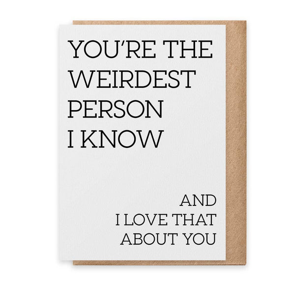 PSPR - Greeting Card - Weirdest Person