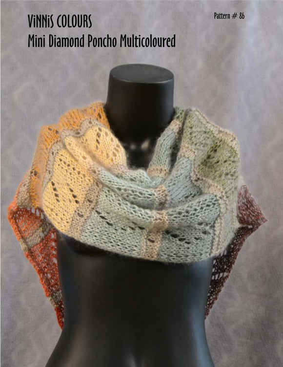 VCDL - P086 - Mini Diamond Poncho - Multicoloured