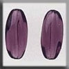 MHB - Glass Treasures - 12261 - Fancy Olive Bead - Bright Amethyst