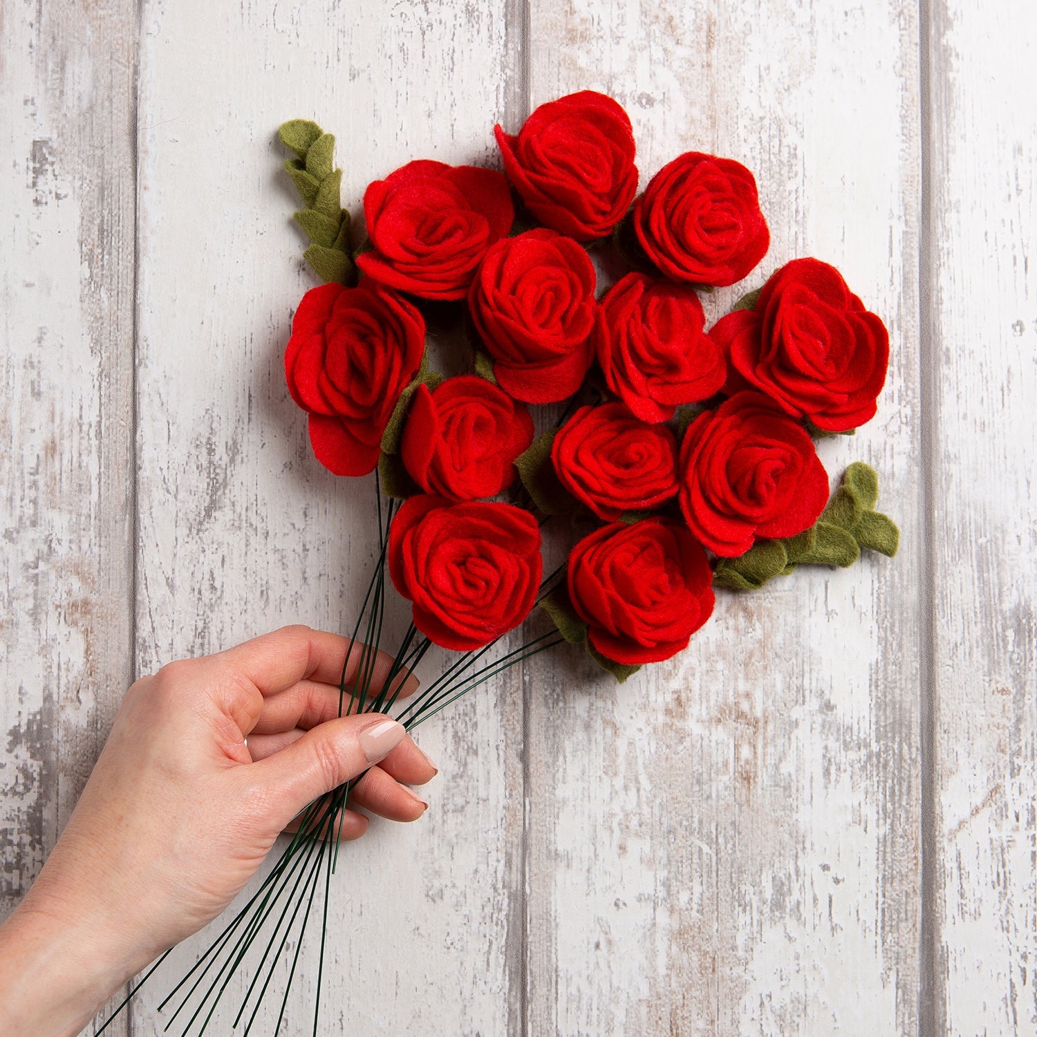 WCC - Dozen Red Roses Felt Kit Valentines