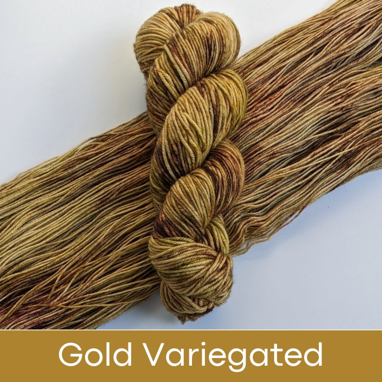 MKWL - Yarn Dye Kit: Fingering / Gold Variegated