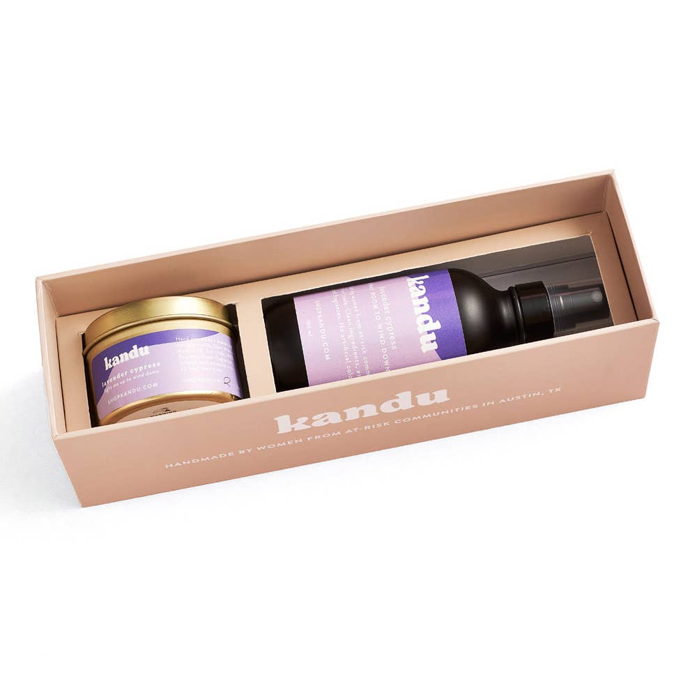 MBFT - Lavender Cypress Room Spray and Candle Gift Set