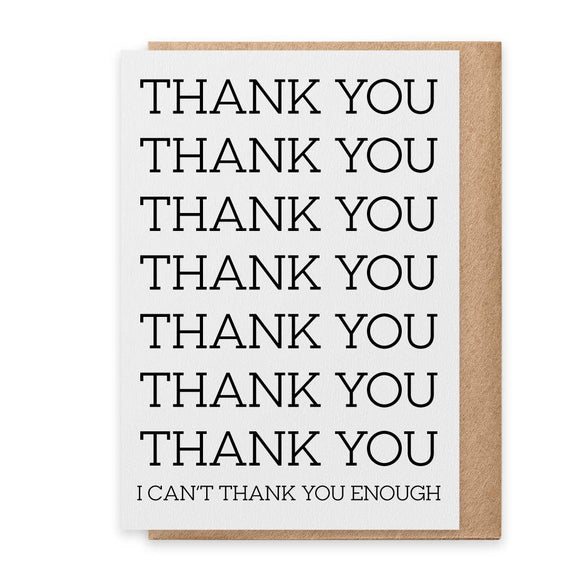 PSPR - Greeting Card - Thank You Enough