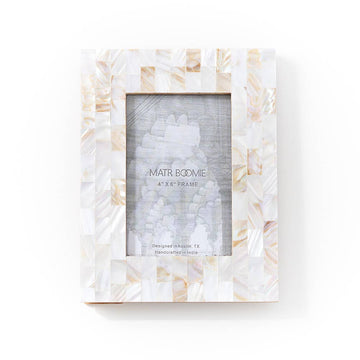 MBFT - Chitra 4x6 Mother of Pearl Picture Frame - Hand Carved