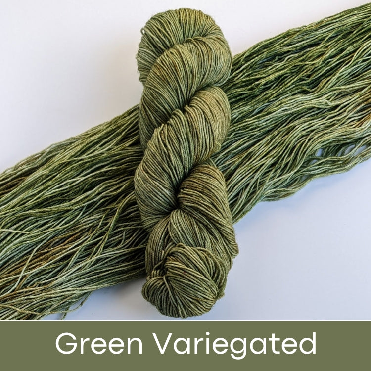MKWL - Yarn Dye Kit: Fingering / Green Variegated
