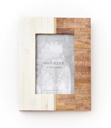 MBFT - Sammita 4x6 Picture Frame - Carved Bone, Wood