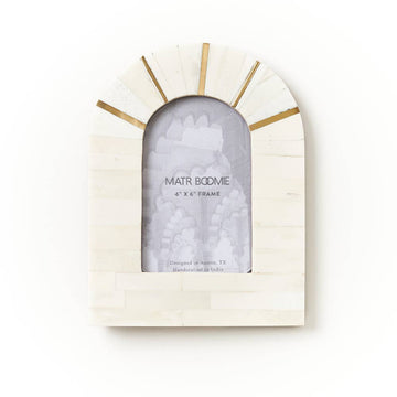 MBFT - Mukhendu Arch 5.5x3.5 Cream Picture Frame - Handcrafted Bone