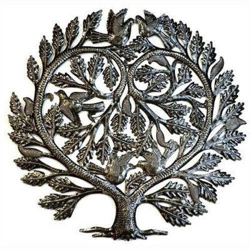 CDB - Haitian Metal Drum - Heart Tree of Life - 24"