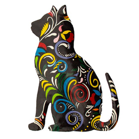 CDB - Haitian Metal Drum - Thoughtful Kitty - 14.5 Inch