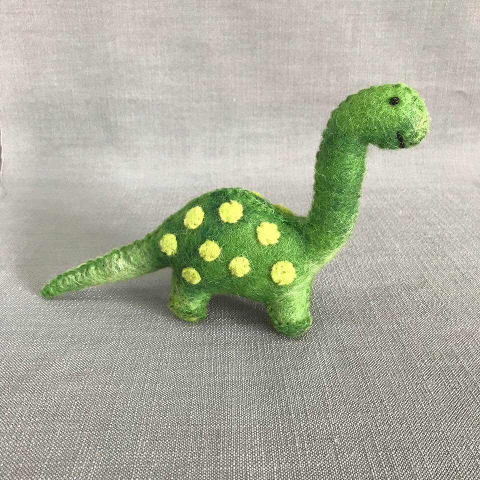TWR - Felt Dinosaur - Mini - Green
