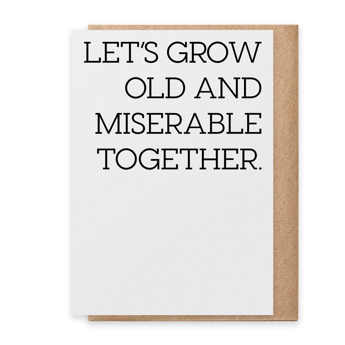 PSPR - Greeting Card - Old and Miserable