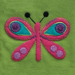 SS - Kit - Butterfly Pre-Cut Block - Dark Green