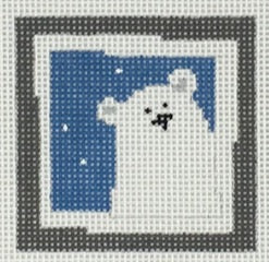 PD-SM-027 - Small Polar Bear - Dark Blue