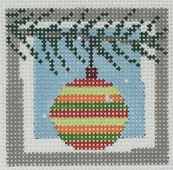 PD-SM-063 - Small Striped Bauble - Multi