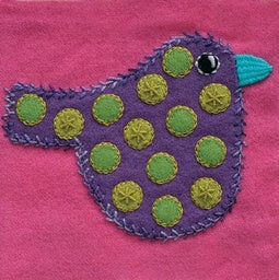 SS - Kit - Polka Dot Pre-Cut Bird Block - Pink