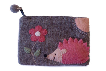 GLG - Hedgehog Felt Zipper Pouch