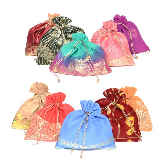 MBFT - Sorpresa Eco Friendly Drawstring Gift Bags - Assorted