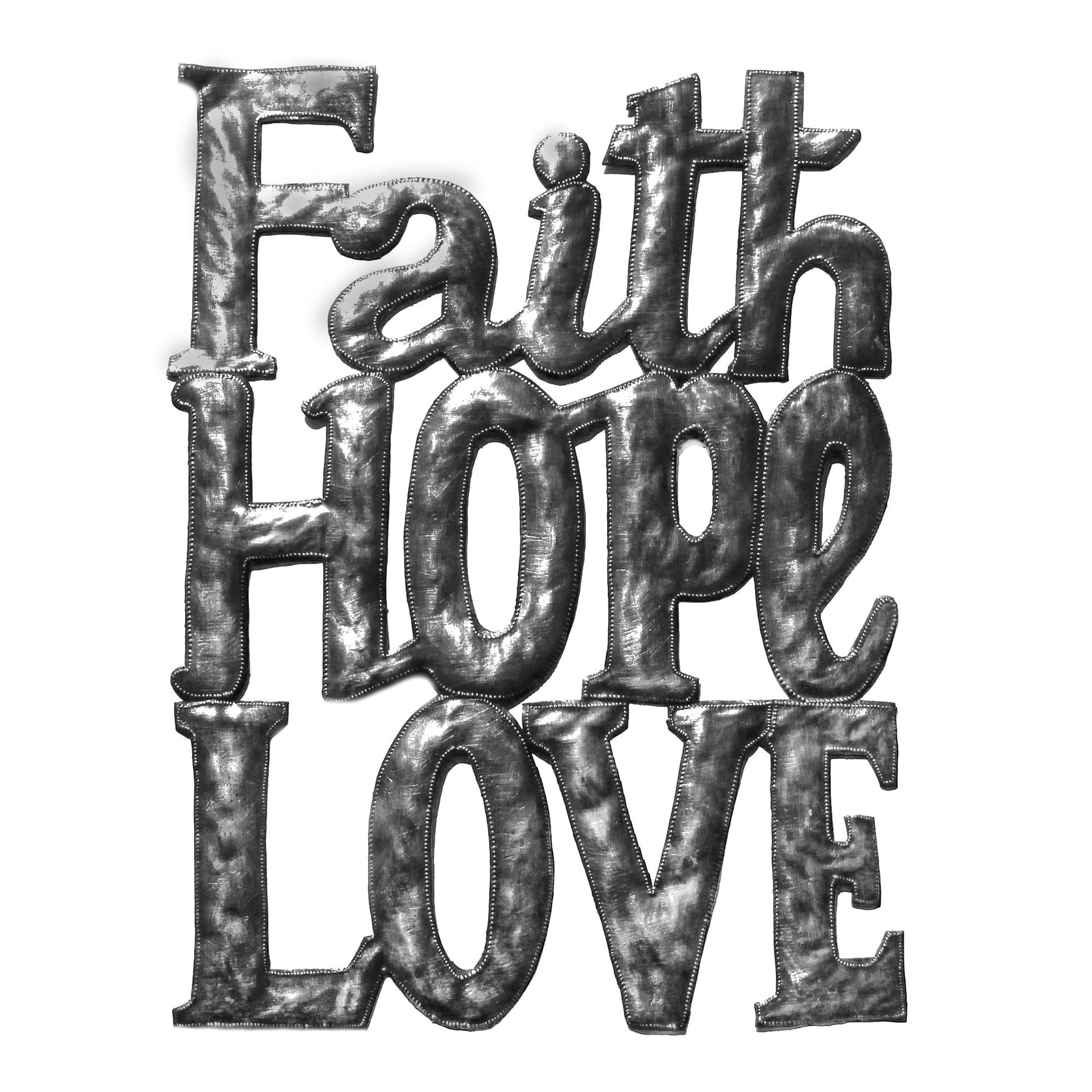 CDB - Haitian Metal Drum - Faith Hope Love