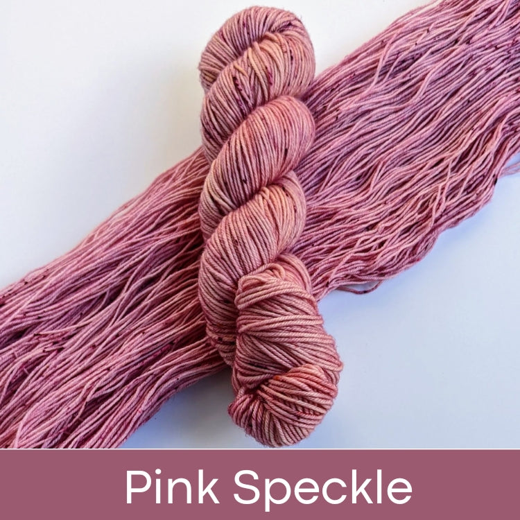 MKWL - Yarn Dye Kit: Fingering / Pink Speckle
