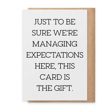 PSPR - Greeting Card - This Card Is the Gift