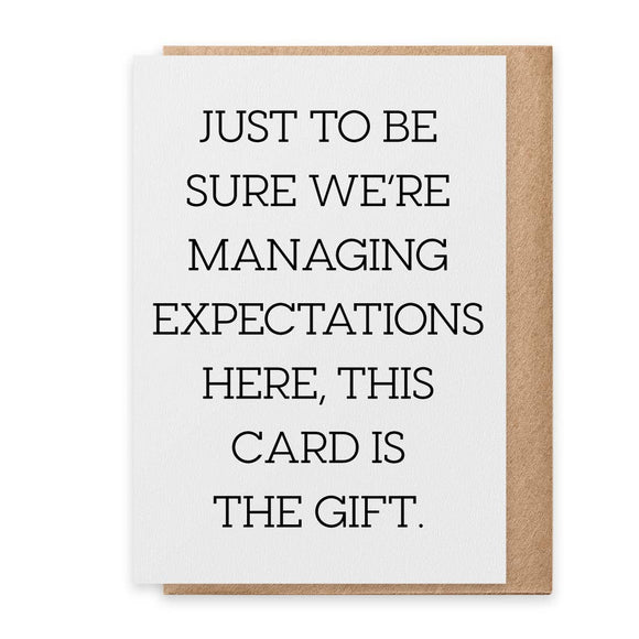 PSPR - Greeting Card - This Card Is the Gift