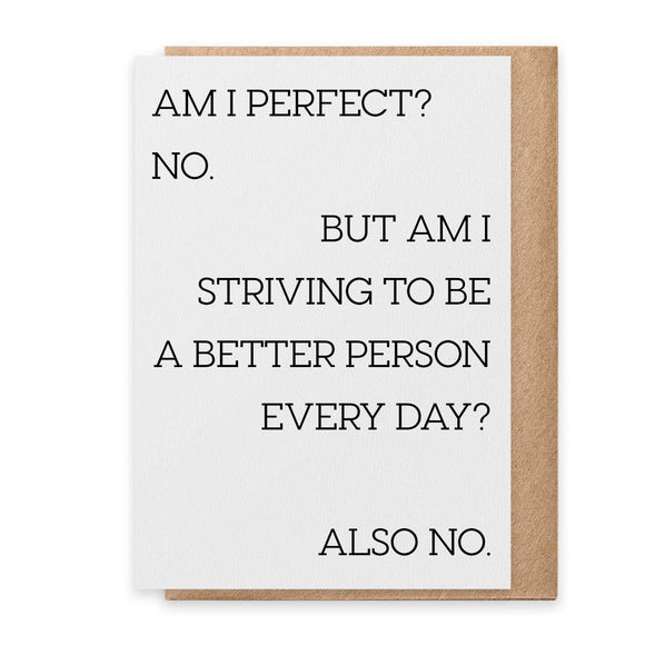 PSPR - Greeting Card - Better Person