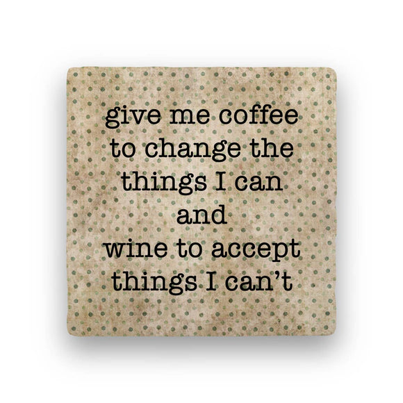 PSPR - Marble Coaster - Coffee and Wine