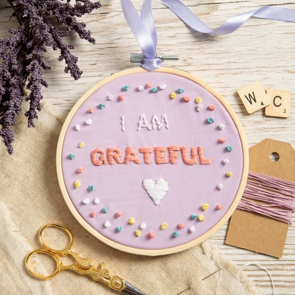 WCC - I am Grateful Embroidery Kit