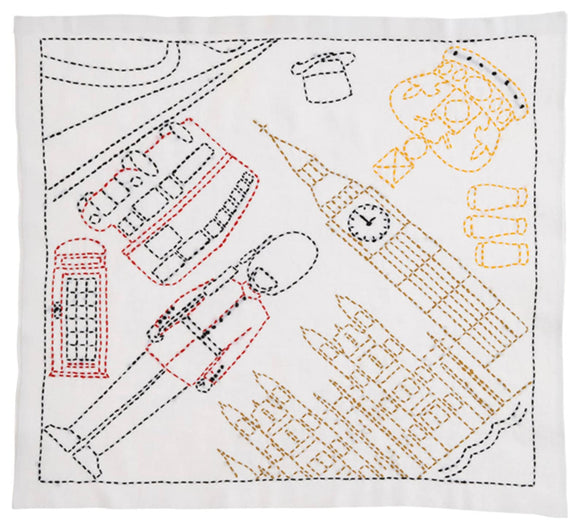 ORIM - Sashiko World - England - Ride on a Double Decker Bus - KSW-027