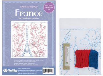 ORIM - Sashiko World - France - Eiffel Tower and Irises - KSW-017