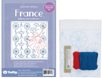 ORIM - Sashiko World - France - Ballerina and Cornflowers - KSW-018